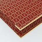 FENDI Zucchino Canvas Hand Bag Red79113