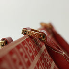 FENDI Zucchino Canvas Hand Bag Red79113