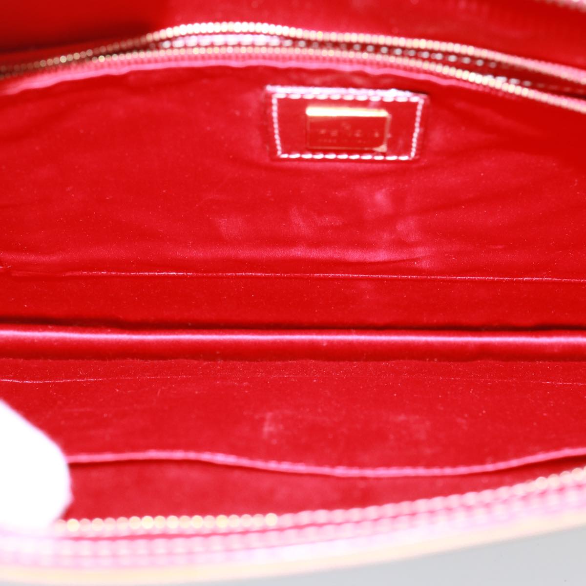 FENDI Zucchino Canvas Hand Bag Red79113