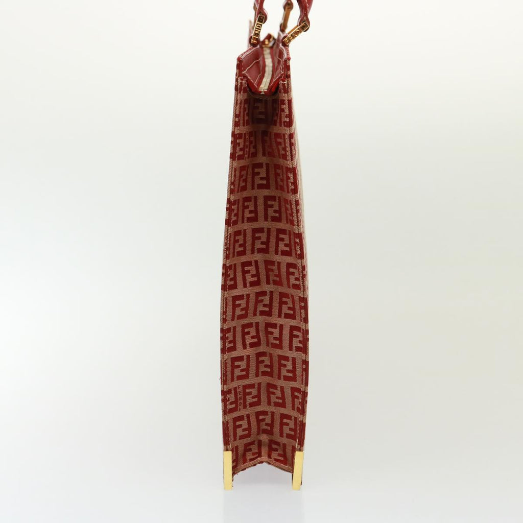 FENDI Zucchino Canvas Hand Bag Red79113