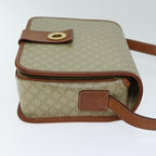 CELINE Macadam Canvas Shoulder Bag Beige  79130