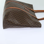 CELINE Macadam Canvas Tote Bag PVC Leather Brown  79187