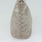 PRADA Hand Bag Nylon Silver 79203