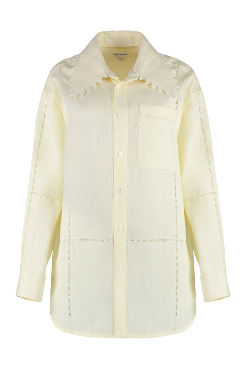BOTTEGA VENETA Women's Linen Shirt - SS24 Edition