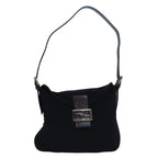 FENDI Mamma Baguette Shoulder Bag Nylon Black79364