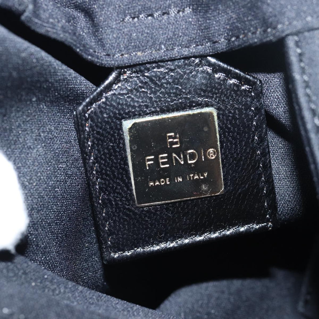 FENDI Mamma Baguette Shoulder Bag Nylon Black79364