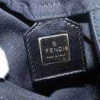 FENDI Mamma Baguette Shoulder Bag Nylon Black79364