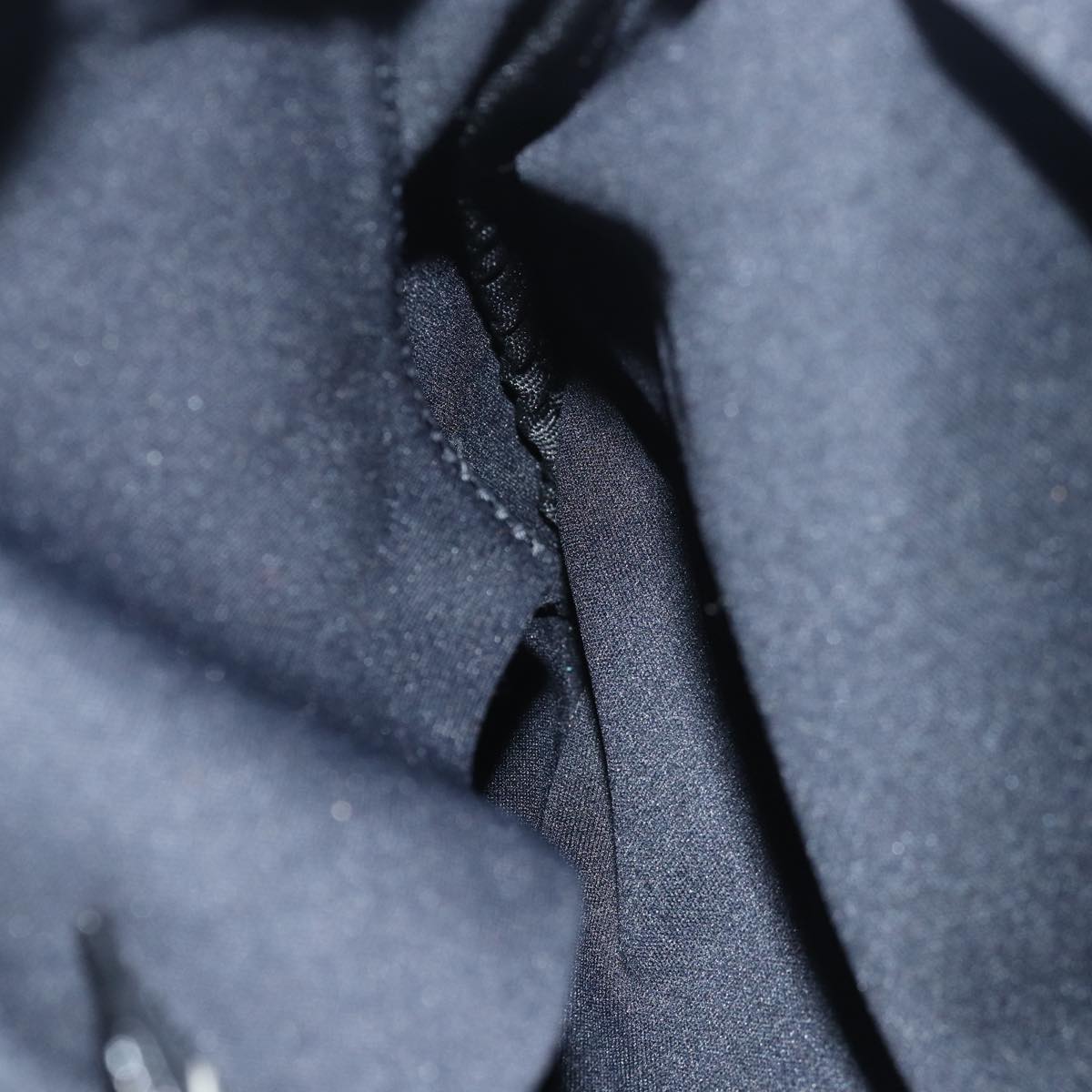 FENDI Mamma Baguette Shoulder Bag Nylon Black79364