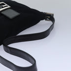 FENDI Mamma Baguette Shoulder Bag Nylon Black79364
