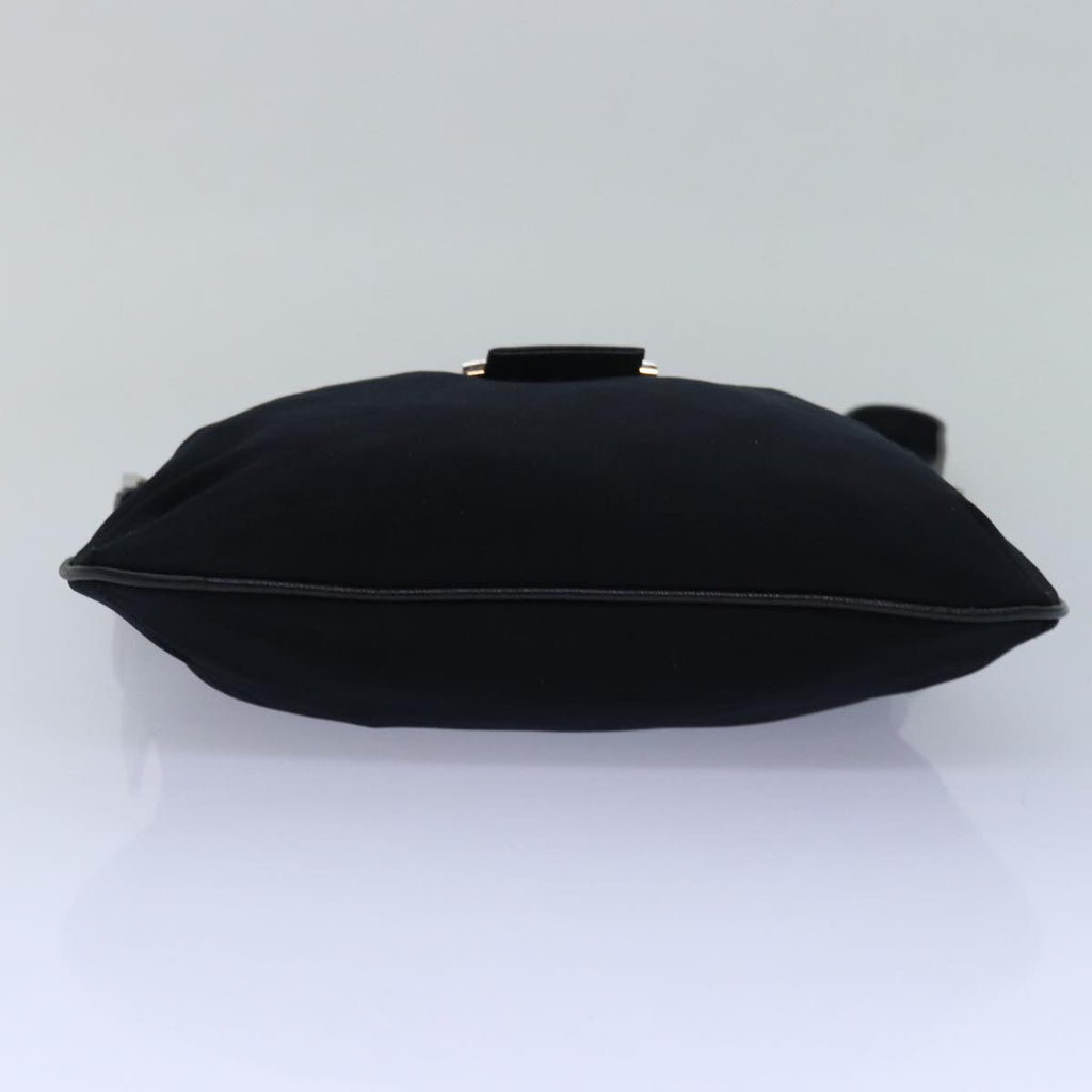 FENDI Mamma Baguette Shoulder Bag Nylon Black79364