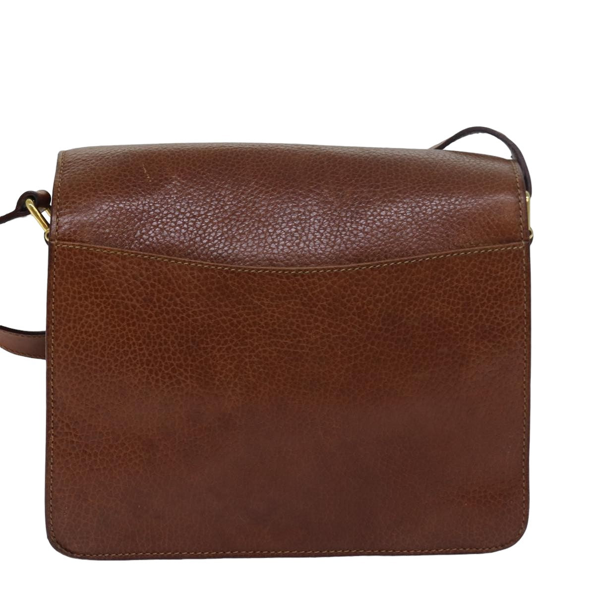 CELINE Shoulder Bag Leather Brown  79379