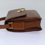 CELINE Shoulder Bag Leather Brown  79379