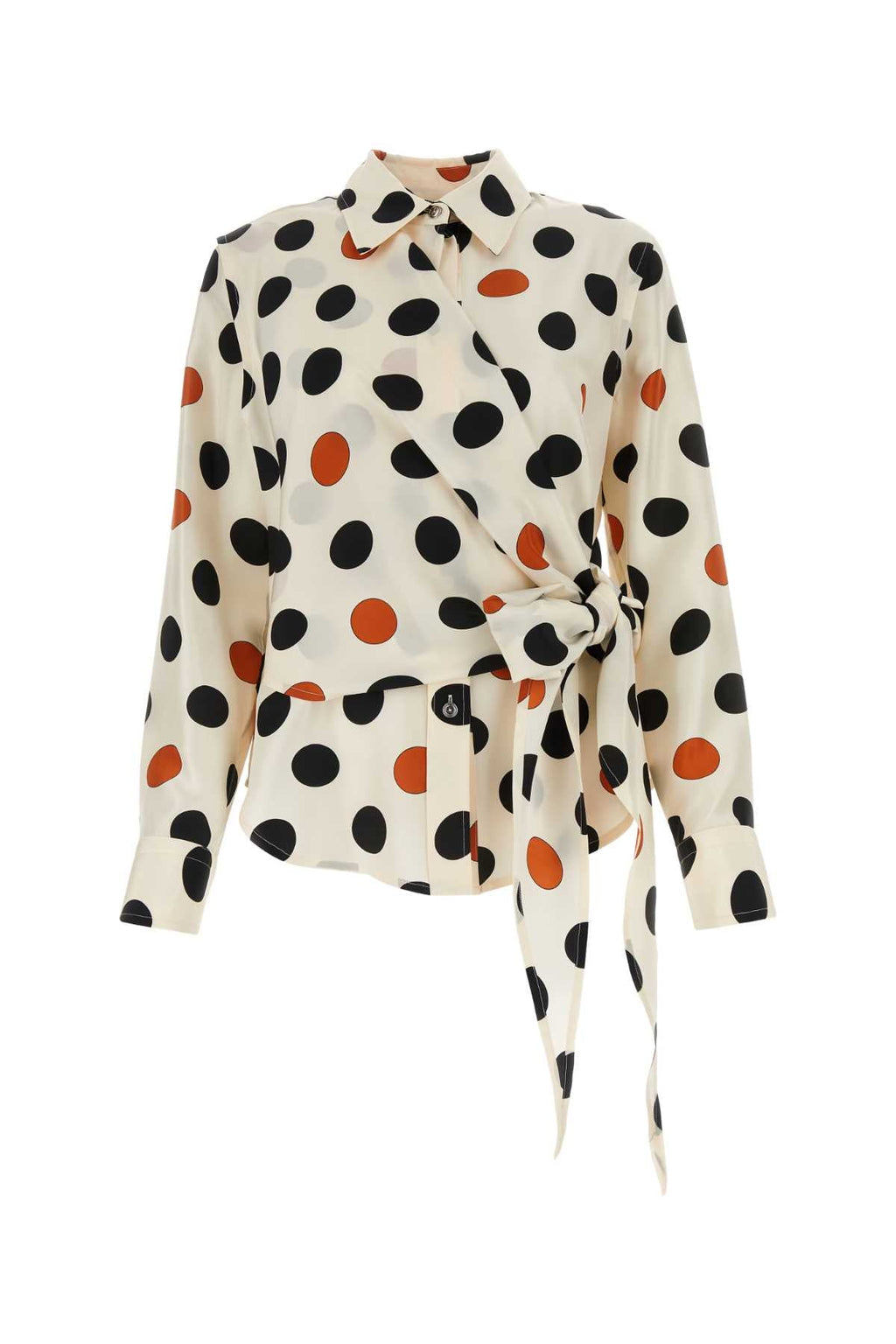 BOTTEGA VENETA Printed Silk Shirt for Women - FW24 Collection