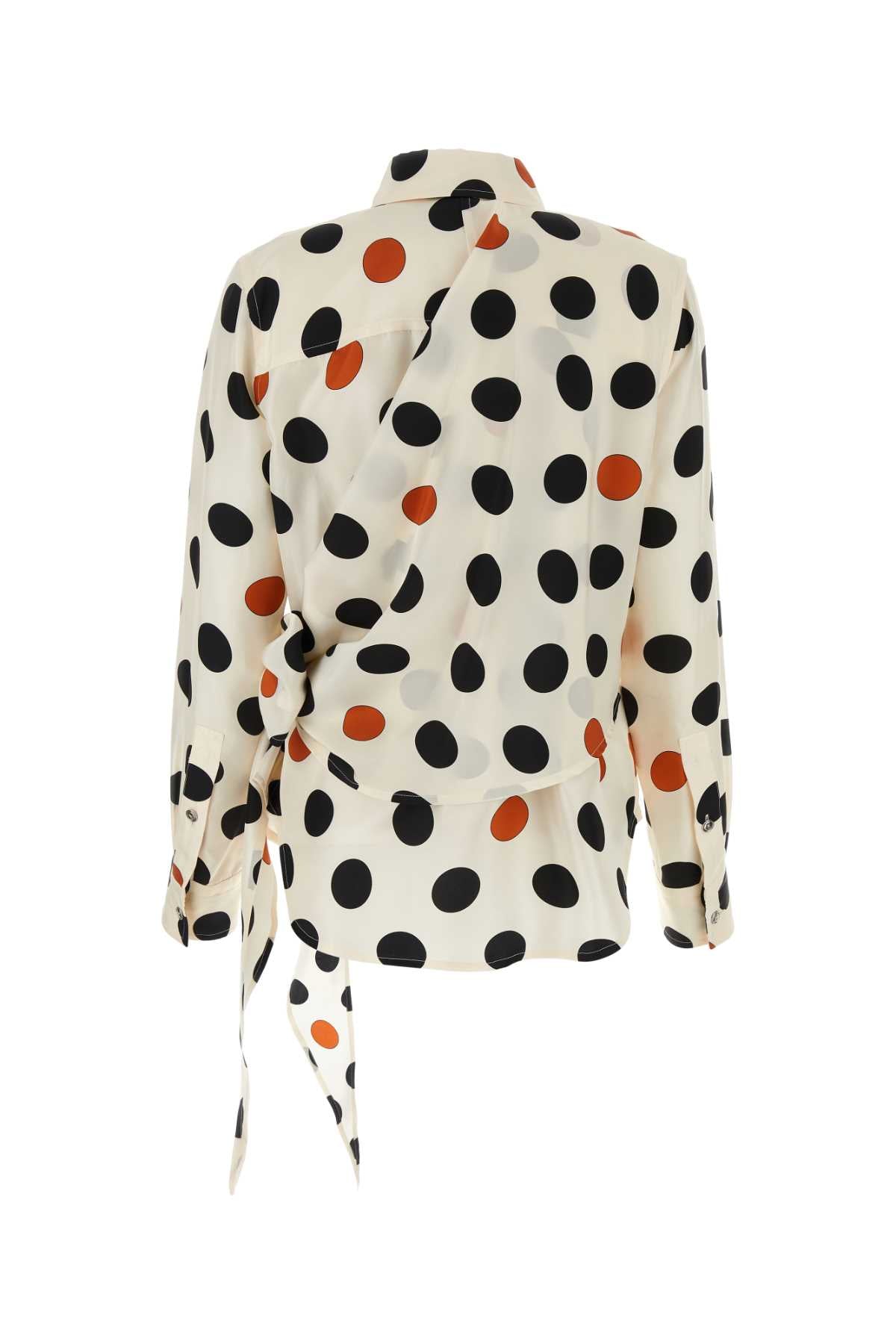 BOTTEGA VENETA Printed Silk Shirt for Women - FW24 Collection