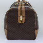 CELINE Macadam Canvas Boston Bag PVC Leather Brown  79437