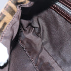 FENDI Zucca Canvas Mamma Baguette Shoulder Bag Brown Black79451A