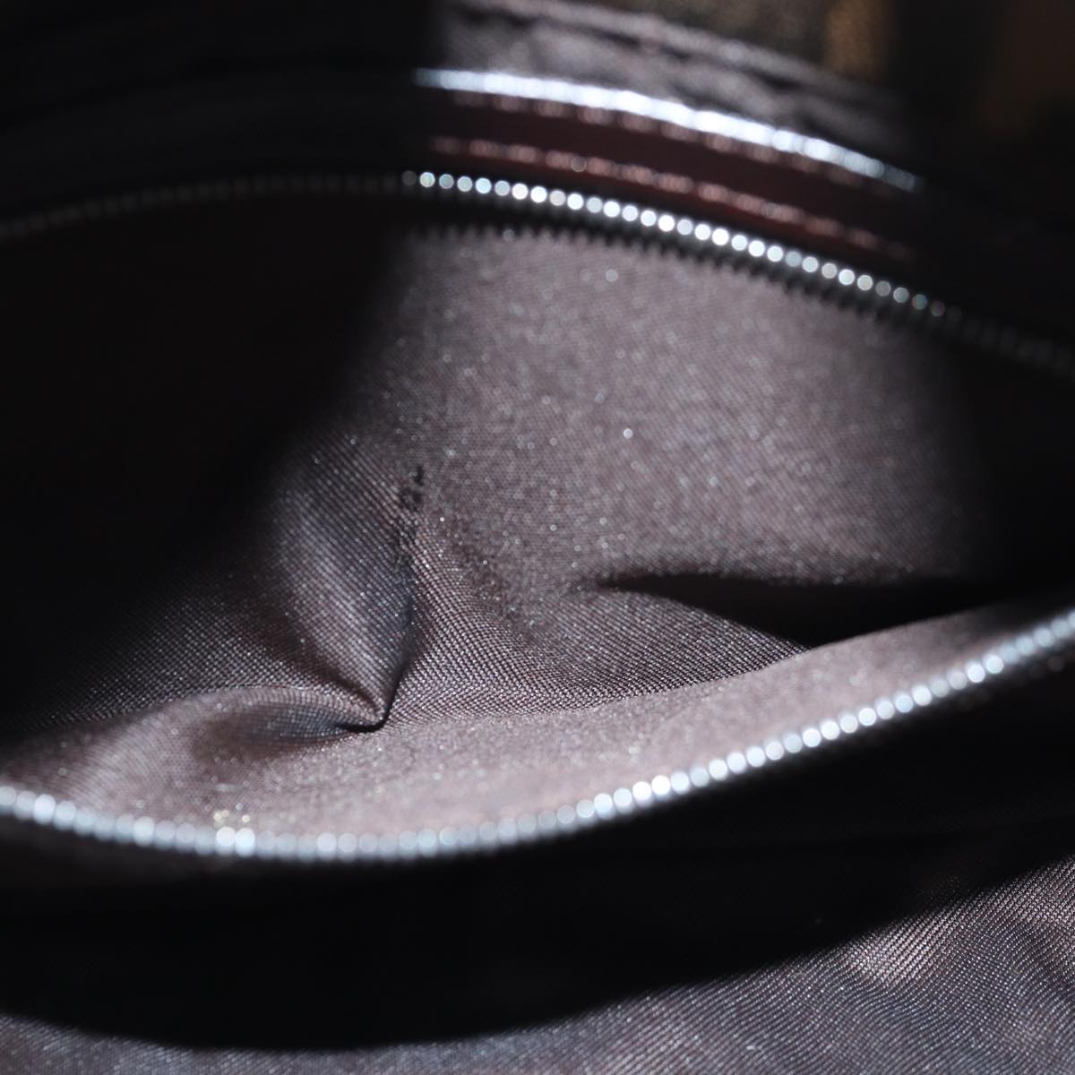 FENDI Zucca Canvas Mamma Baguette Shoulder Bag Brown Black79451A