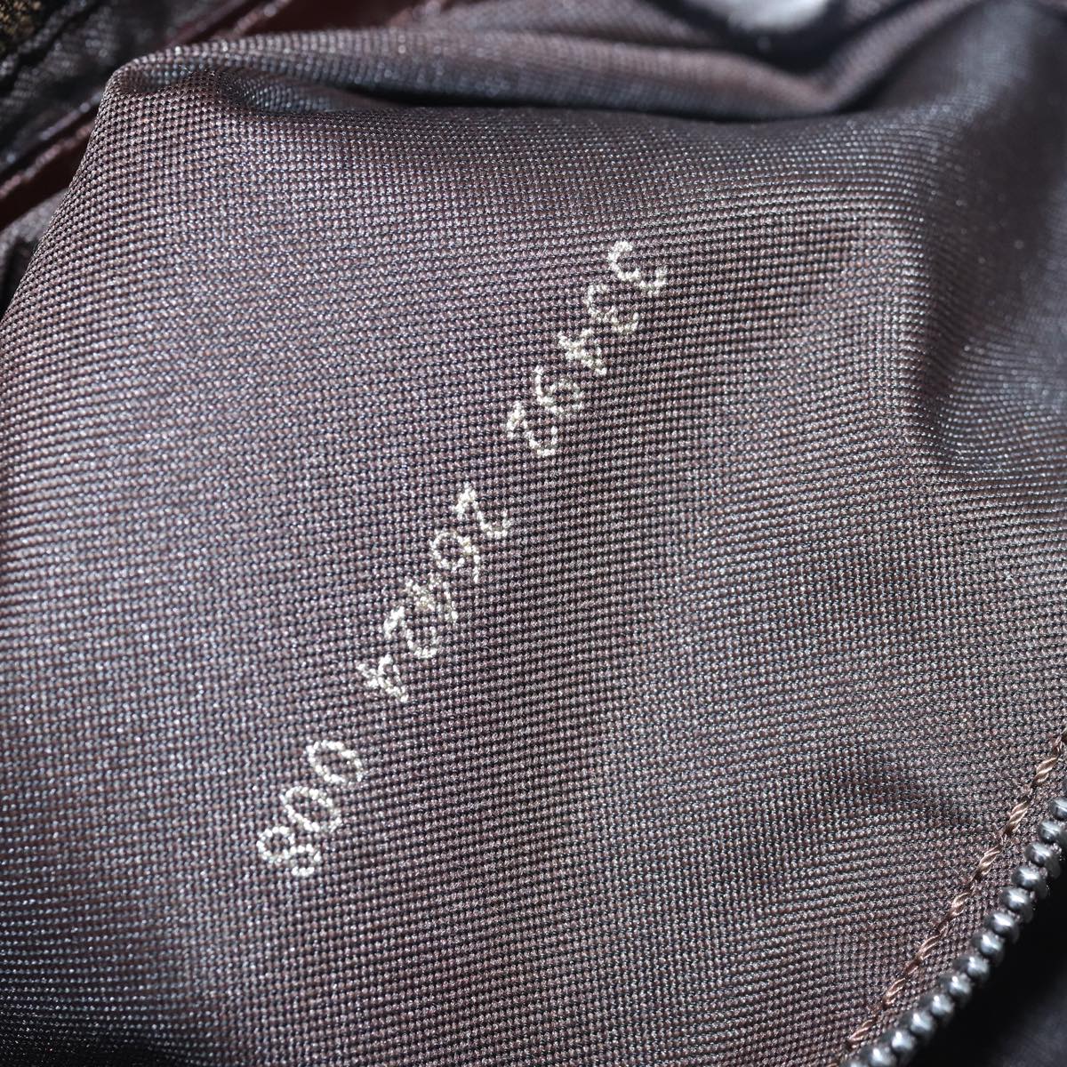 FENDI Zucca Canvas Mamma Baguette Shoulder Bag Brown Black79451A