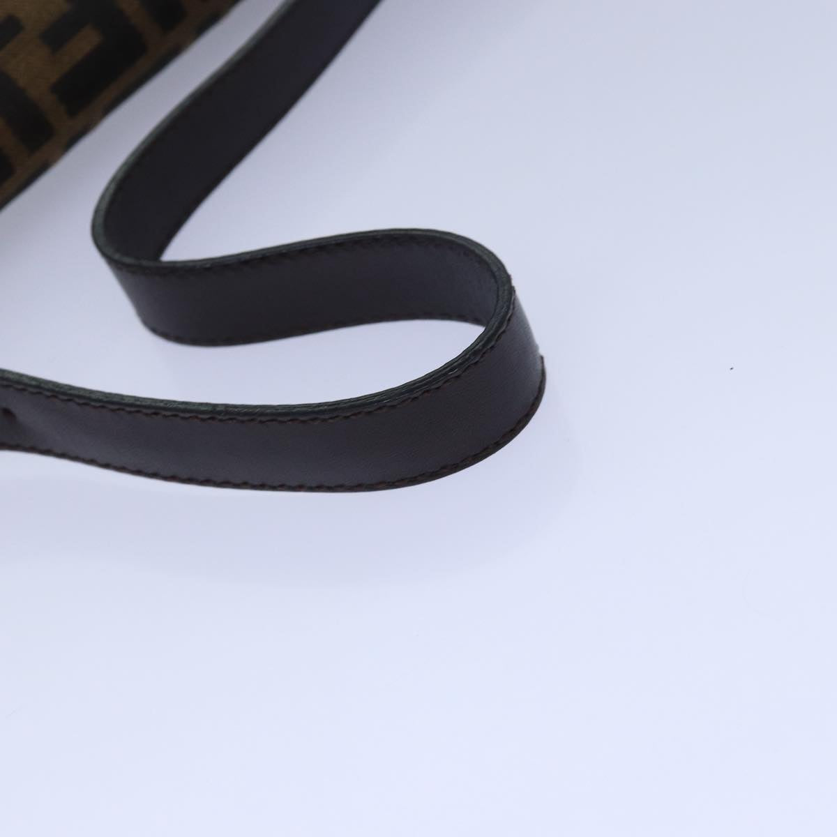 FENDI Zucca Canvas Mamma Baguette Shoulder Bag Brown Black79451A