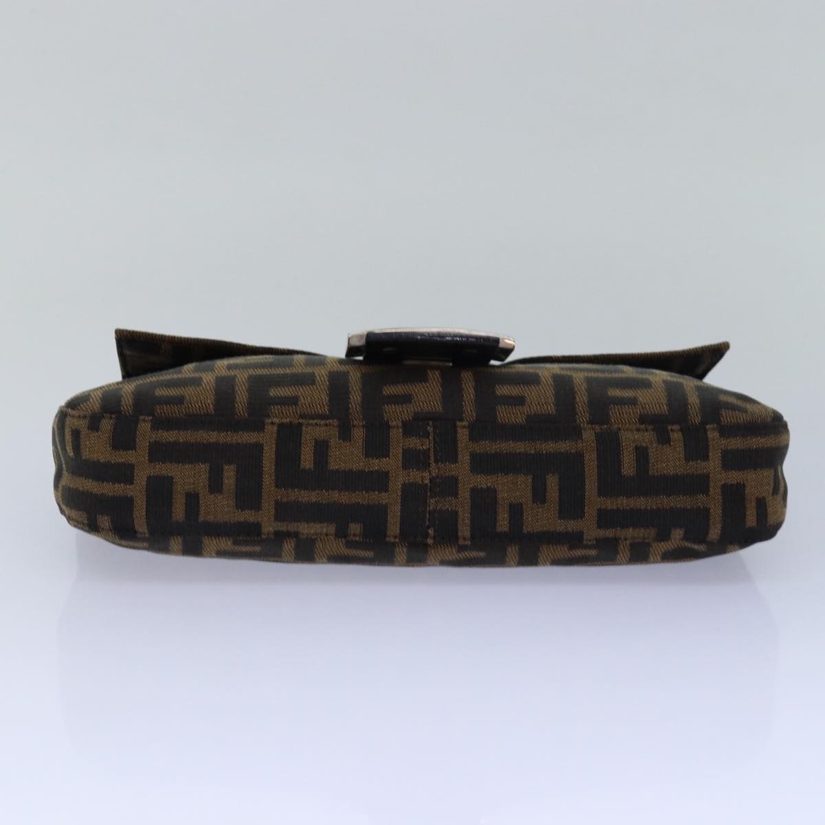 FENDI Zucca Canvas Mamma Baguette Shoulder Bag Brown Black79451A