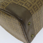 FENDI Zucchino Canvas Boston Bag Vintage Beige79528
