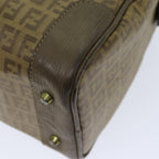 FENDI Zucchino Canvas Boston Bag Vintage Beige79528