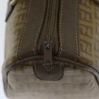 FENDI Zucchino Canvas Boston Bag Vintage Beige79528