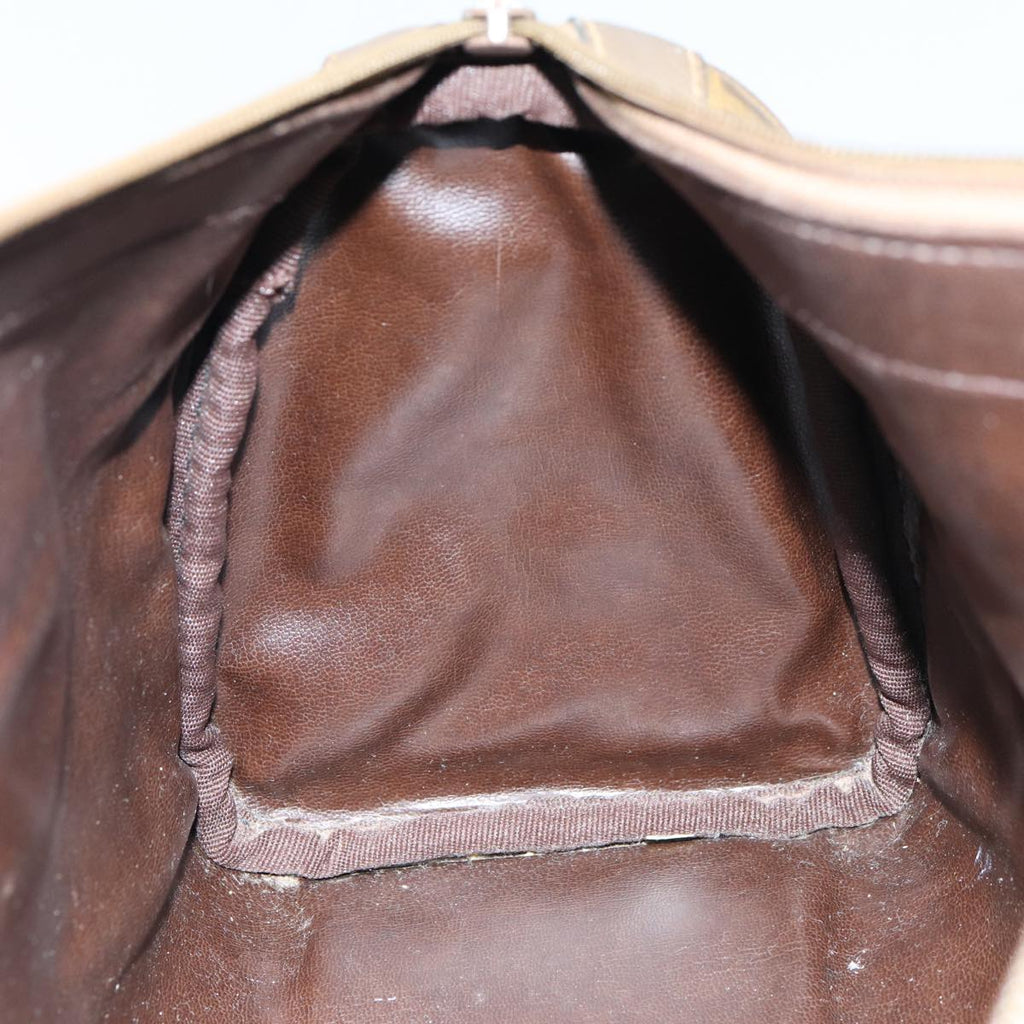 FENDI Zucchino Canvas Boston Bag Vintage Beige79528