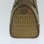 FENDI Zucchino Canvas Boston Bag Vintage Beige79528
