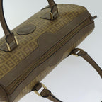 FENDI Zucchino Canvas Boston Bag Vintage Beige79528