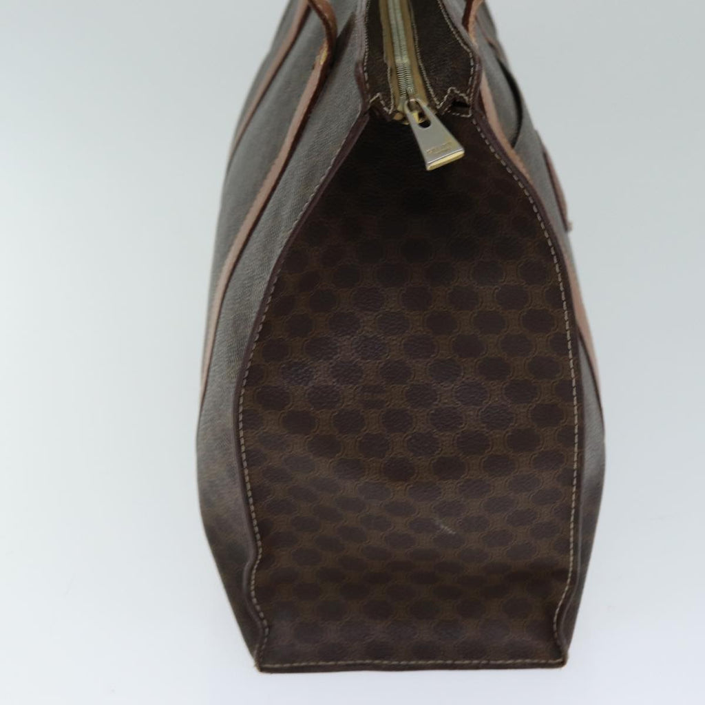 CELINE Macadam Canvas Shoulder Bag PVC Leather Brown  79543