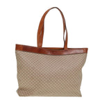 CELINE Macadam Canvas Tote Bag Beige Brown  79545