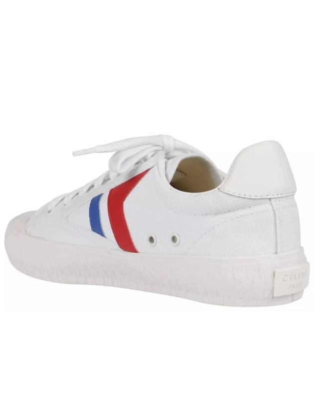 CELINE Plimsoll Canvas Low Top Sneakers White