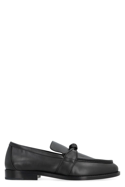 BOTTEGA VENETA Leather Loafers with Decorative Front Knot