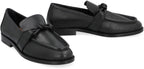 BOTTEGA VENETA Leather Loafers with Decorative Front Knot