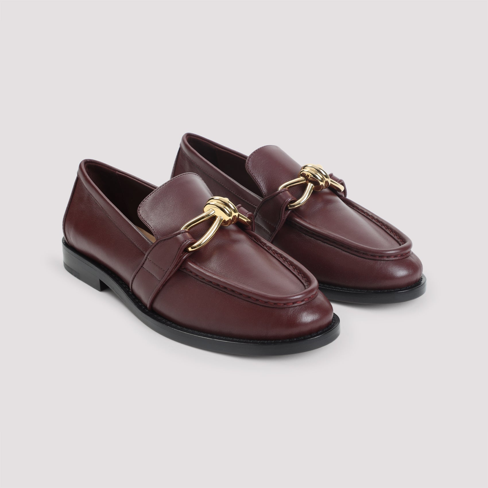 BOTTEGA VENETA Mud Leather Loafers with Metal Horsebit