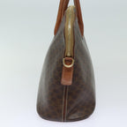 CELINE Macadam Canvas Hand Bag PVC Leather Brown  79677