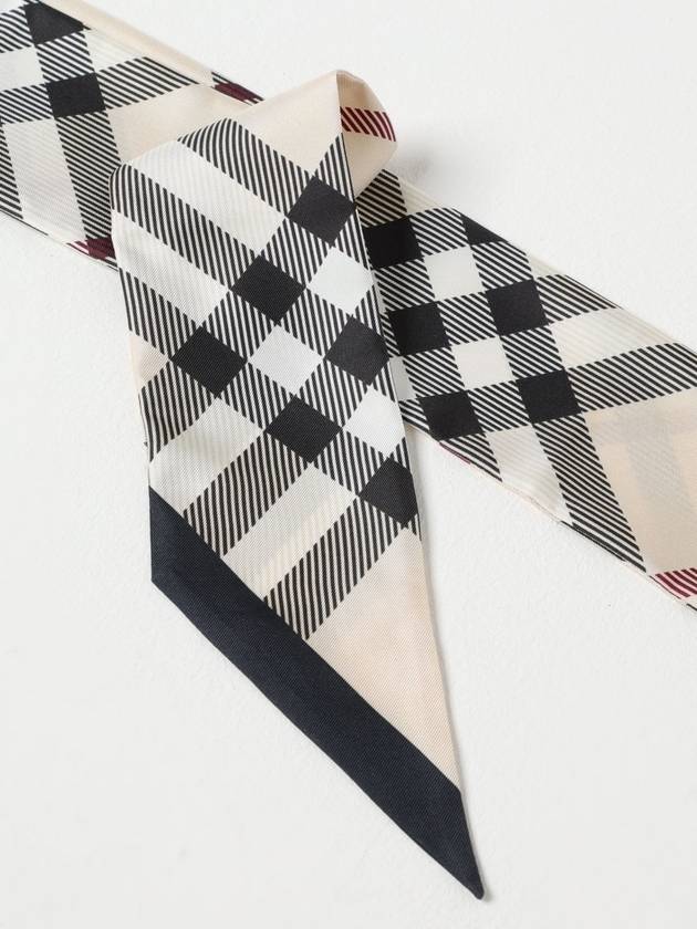 Burberry Skinny Check Silk Scarf Beige