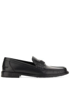 Fendi FF Square Leather Loafers Black