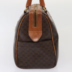 CELINE Macadam Canvas Boston Bag PVC Leather 2Set Brown  79790