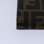 FENDI Zucca Canvas Wallet Black Brown79791