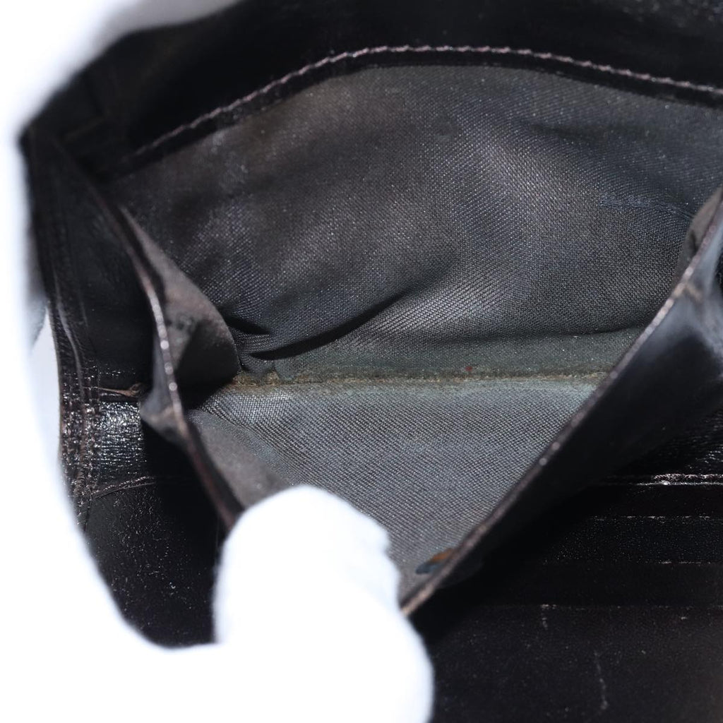 FENDI Zucca Canvas Wallet Black Brown79791