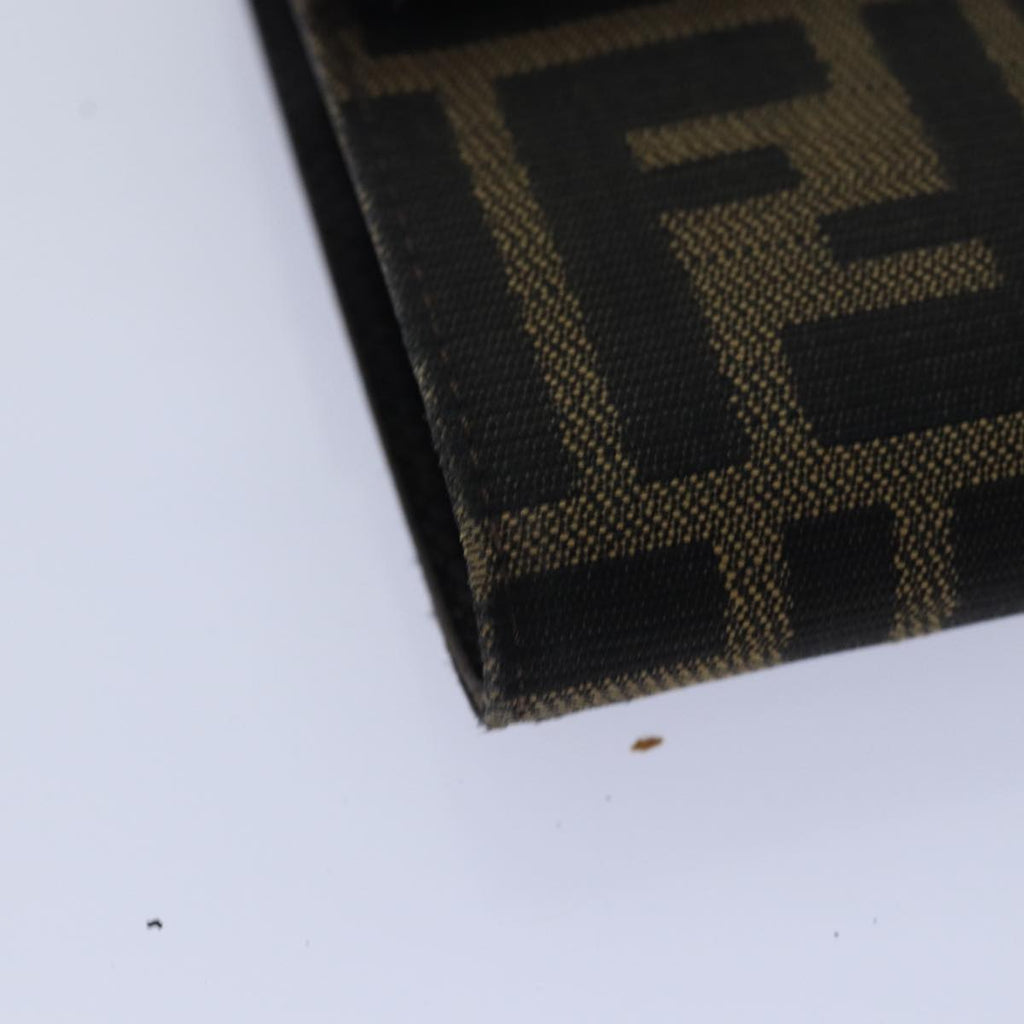 FENDI Zucca Canvas Wallet Black Brown79791