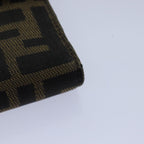 FENDI Zucca Canvas Wallet Black Brown79791