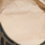 FENDI Zucca Canvas Vanity Hand Bag Brown Black79848