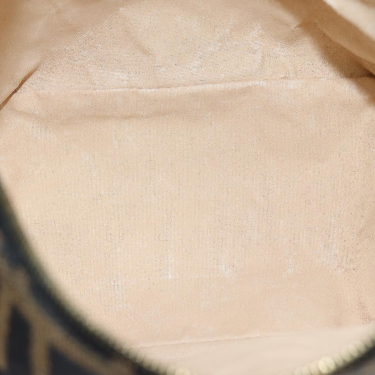 FENDI Zucca Canvas Vanity Hand Bag Brown Black79848