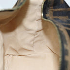 FENDI Zucca Canvas Vanity Hand Bag Brown Black79848
