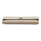 Fendi Fendi Celeria 8M0308 Long Wallet Leather Gray  Gray