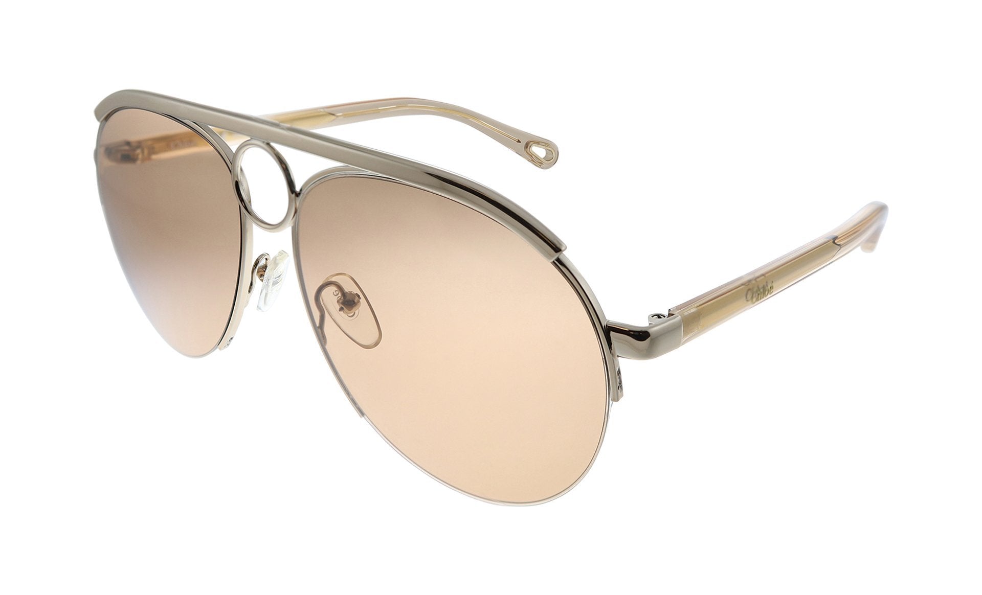 Chloe CE152S Rose Gold Aviator Sunglasses
