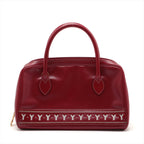 Saint Laurent  Leather Boston Bag Red